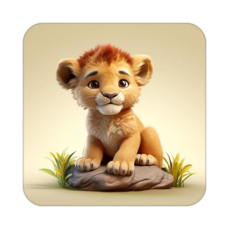 زیر لیوانی کاکتی طرح حیوانات کارتونی مدل mp27280