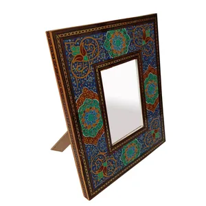 قاب آينه خاتم كاري مدل تذهيب طرح سورن كد AS-813