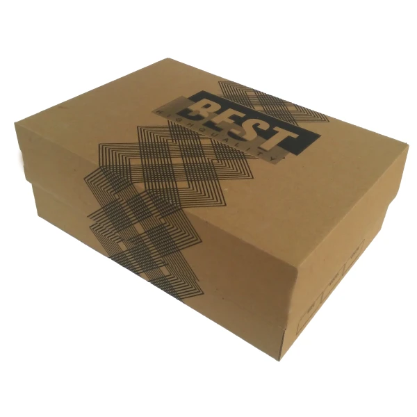 جعبه بسته بندی مدل کفش پوتین مردانه طرح BEST زیگزاگ کد M7 بسته 50 عددی