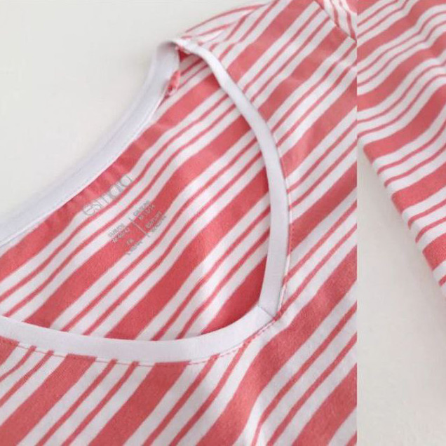 تی شرت آستین کوتاه زنانه اسمارا مدل EL Miko Striped