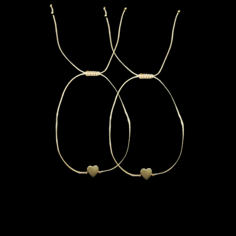 دستبند زنانه مدل قلب حدید 01 مجموعه 2 عددی دستبند زنانه مدل قلب حدید 01 مجموعه 2 عددی