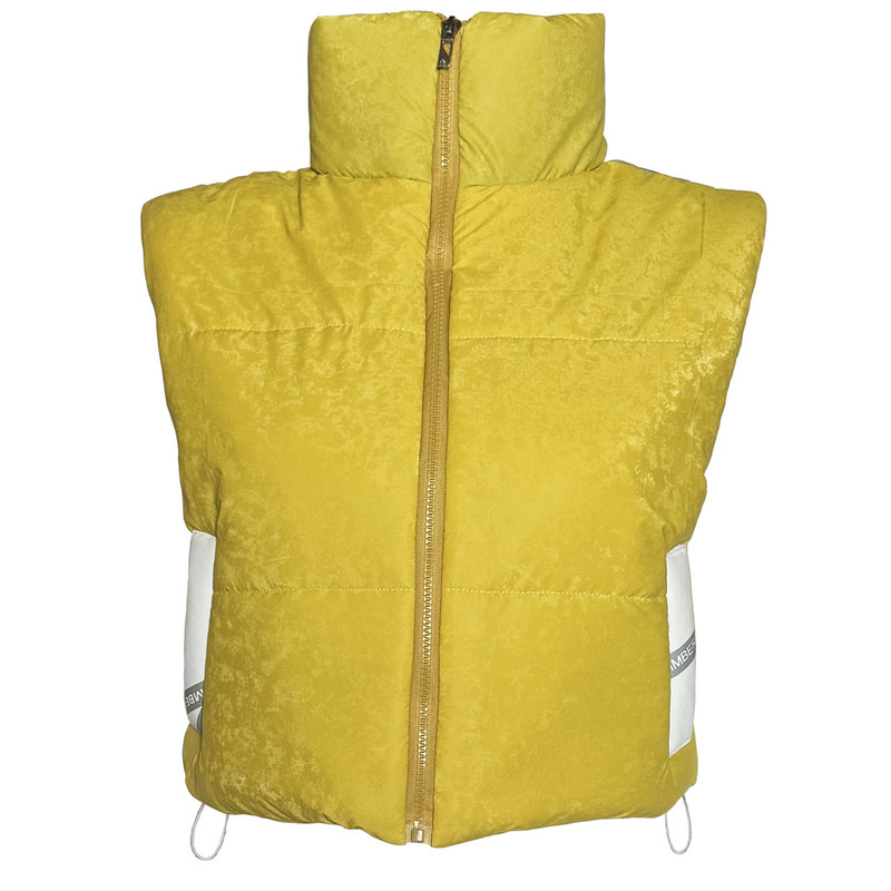 پافر زنانه کد 6083 رنگ زرد