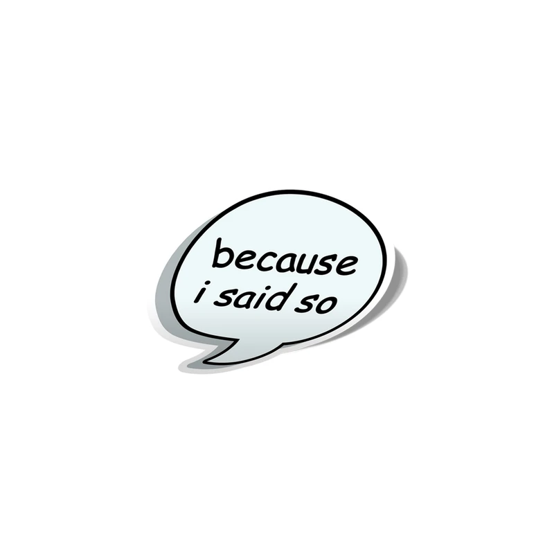 استیکر تزئینی موبایل و تبلت لولو مدل چون من گفتم Because I Said So کد 741