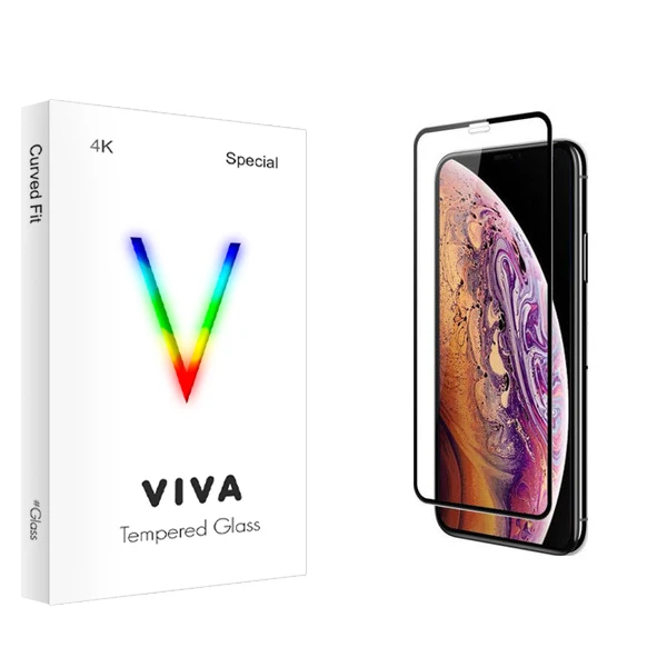 محافظ صفحه نمایش ویوا مدل 4K مناسب برای گوشی موبایل اپل iPhone Xs/X