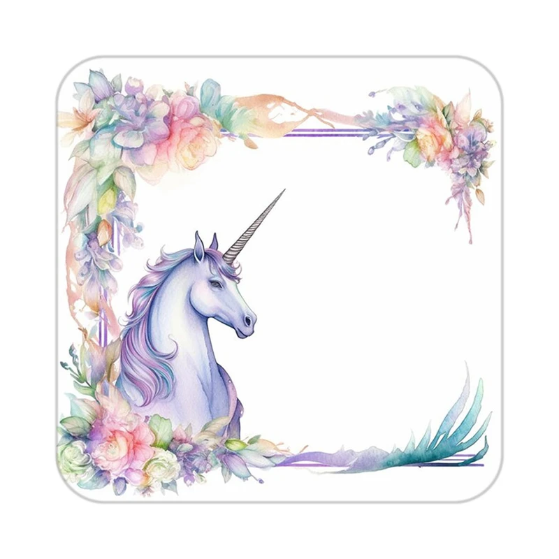 زیر لیوانی کاکتی طرح اسب تک شاخ و یونیکورن مدل mp32302