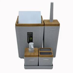 ست سرویس بهداشتی 5 تکه کنتراست مدل دری کد RM8900