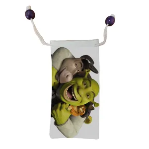 کاور عینک اطلس آبی طرح شرک خر گربه مدل KE1311