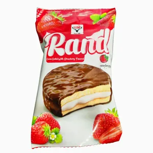 بیسکویت روکش‌دار توت فرنگی آدرین - 21 گرم بسته 60 عددی