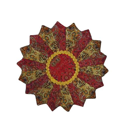 رومیزی ترمه مدل چهل تکه دوزی گلستان کد M35-35