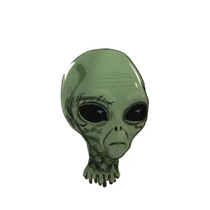 برچسب بدنه خودرو مدل ژله ای طرح بیگانه