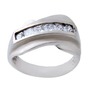  انگشتر نقره زنانه بازرگانی میلادی مدل حلقه کد AW_467