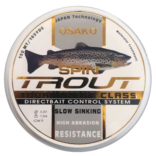  نخ ماهیگیری اوساکو مدل spin trout سایز 0.25 میلی متر