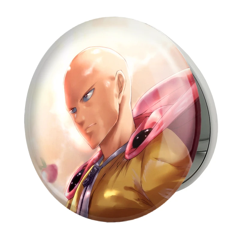 آینه جیبی خندالو طرح سایتاما انیمه مرد تک مشتی One Punch Man مدل تاشو کد 11363 