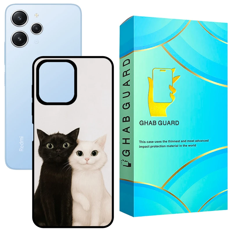 کاور قاب گارد طرح گربه مدل GCHPR12 مناسب برای گوشی موبایل شیائومی Redmi 12 4G / Redmi 12 5G / Poco M6 Pro 5G