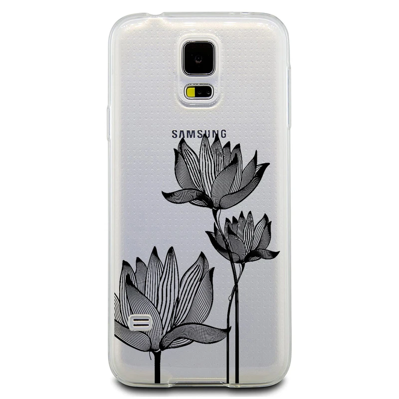 کاور مگافون طرح گل مدل C47-B مناسب برای گوشی موبایل سامسونگ Galaxy S5