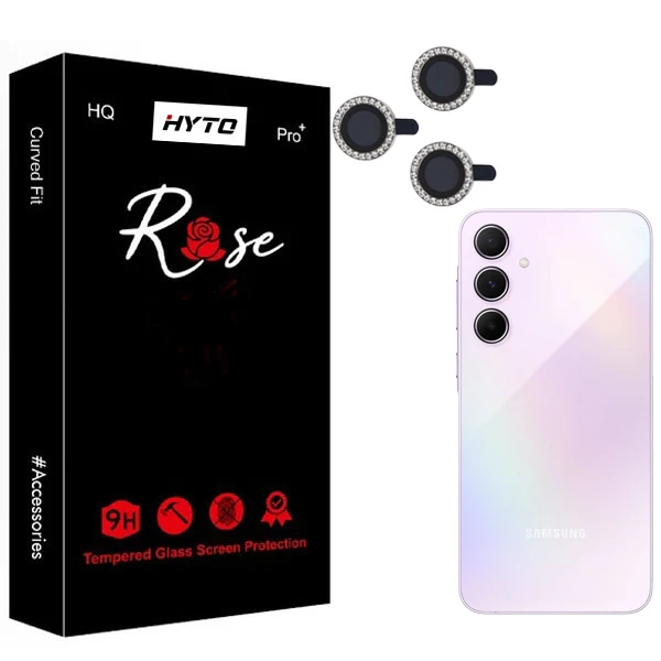 محافظ لنز دوربین هیتو مدل Rose Jewel shining مناسب برای گوشی موبایل سامسونگ galaxy a55 5G