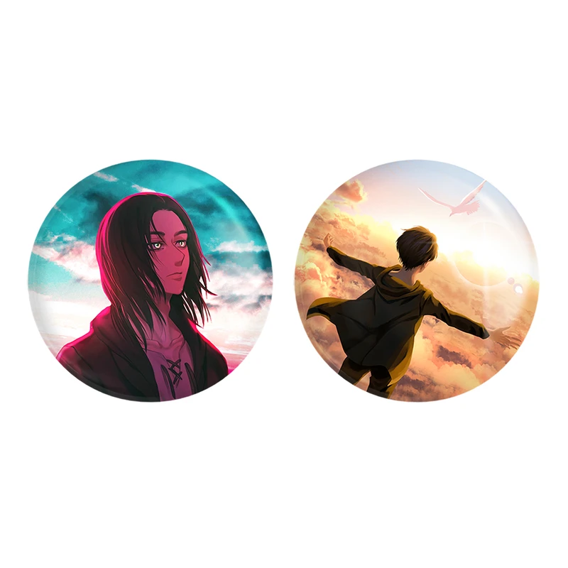 مگنت خندالو طرح ارن یگر انیمه اتک آن تایتان کد 1324913247 مجموعه 2 عددی