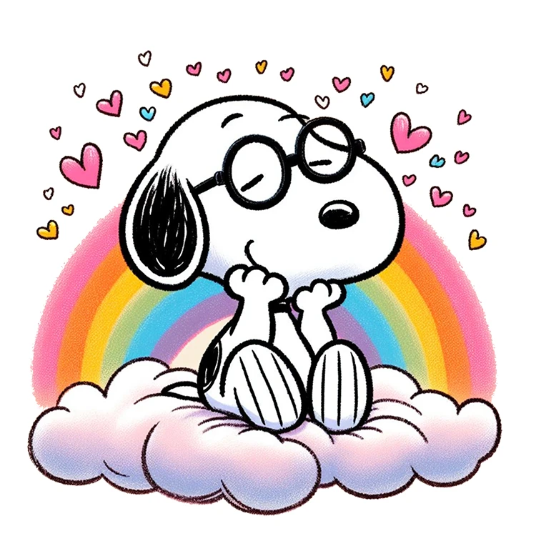 استیکر پارچه و لباس پاد آفرین مدل کارتونی اسنوپی کد S972