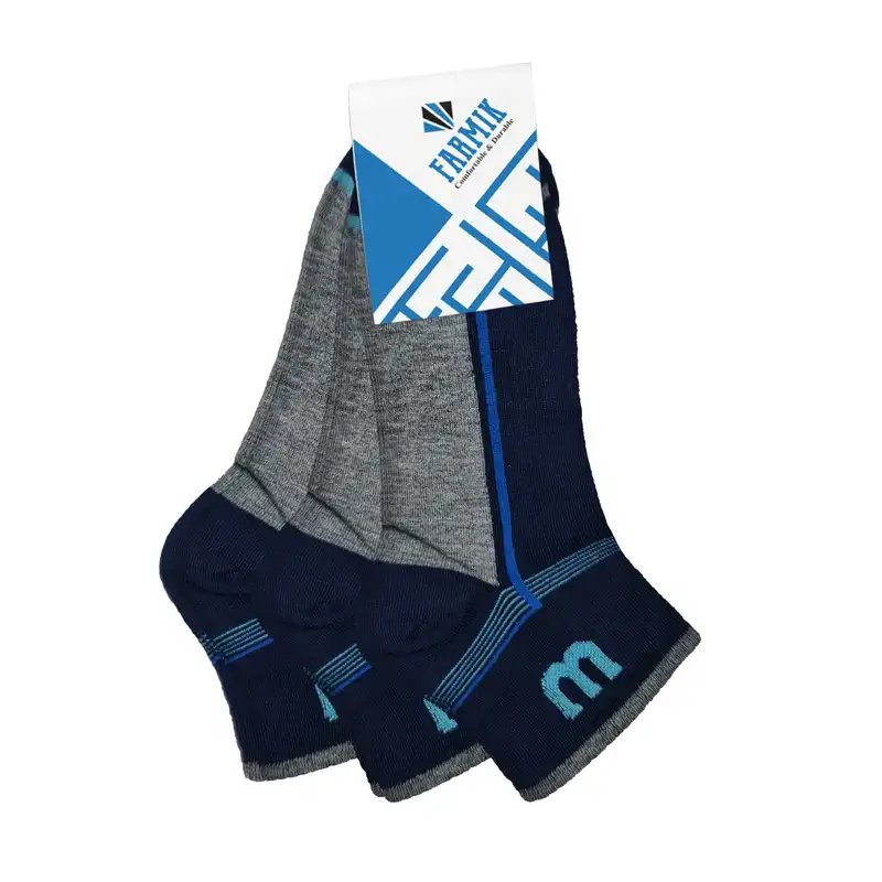 جوراب ورزشی مردانه مدل FM-03-3s بسته 3 عددی