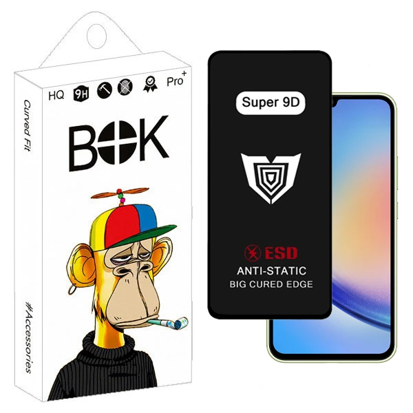 محافظ صفحه نمایش بوک مدل Super 9D Touch مناسب برای گوشی موبایل سامسونگ Galaxy a34 5g