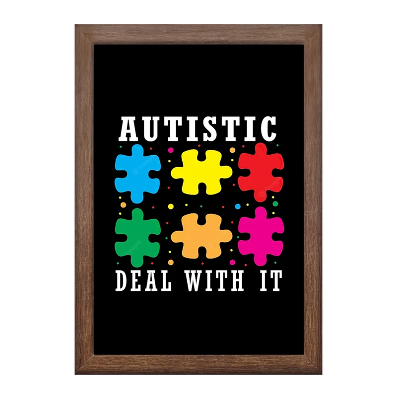 تابلو خندالو طرح اتیسم Autism کد 26727