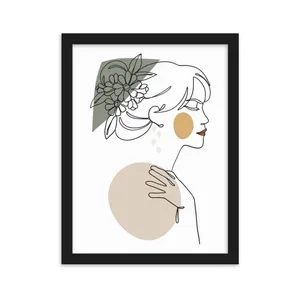 Minimal Wall Art Girl Design Code 2807