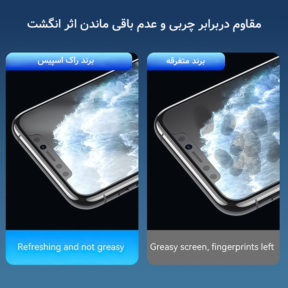 محافظ صفحه نمایش مات راک اسپیس مدل Resistant مناسب برای گوشی موبایل شیائومی Redmi Note 13 Pro Plus