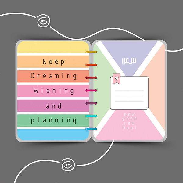 سالنامه سال ۱۴۰۳ آبرنگ مدل پلنری