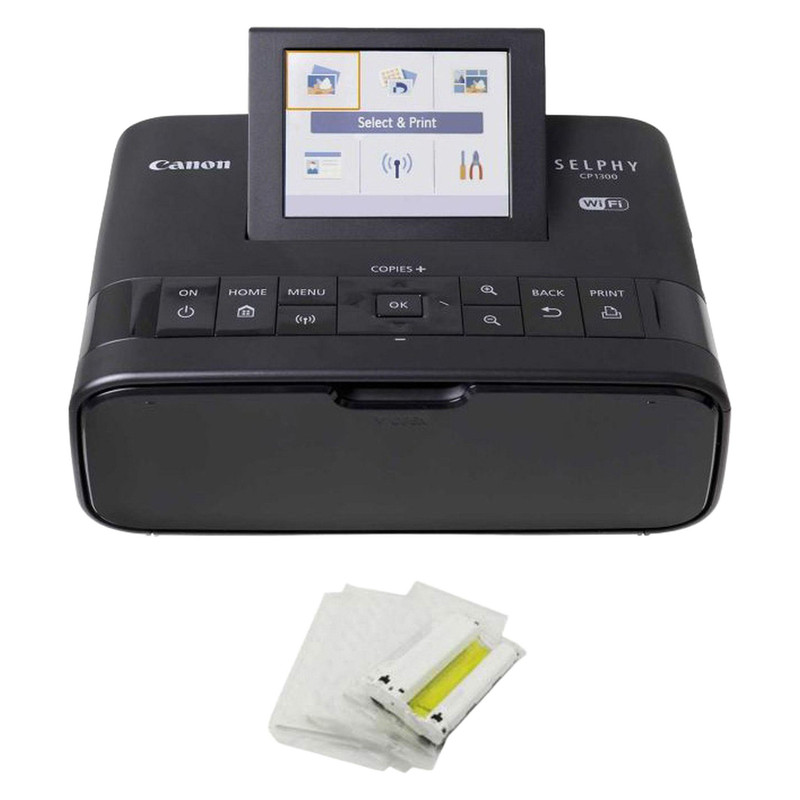 پرینتر چاپ عکس بی سیم کانن مدل SELPHY CP1300 به همراه کاغذ چاپ عکس 72 عددی