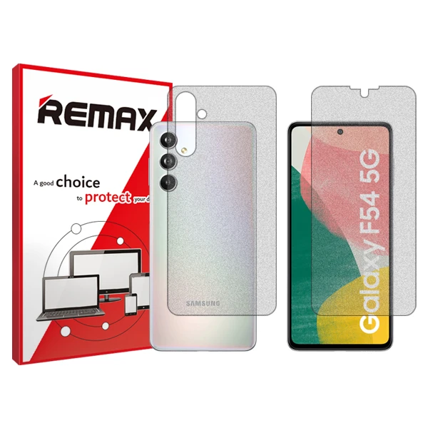 محافظ صفحه نمایش مات ریمکس مدل HyMTT مناسب برای گوشی موبایل سامسونگ  Galaxy F54 به همراه محافظ پشت گوشی
