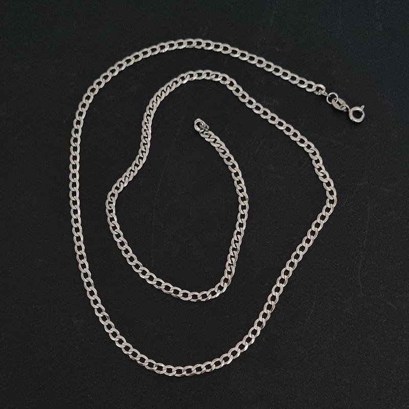 زنجیر نقره مردانه لیردا مدل 6.3