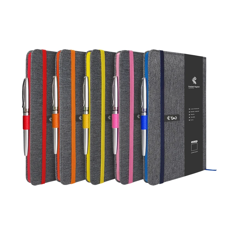 سررسید اروپایی سال 1405 پدیده نقش مدل سالنامه ماه شمار کبریتی کد01 به همراه خودکار بسته 5 عددی