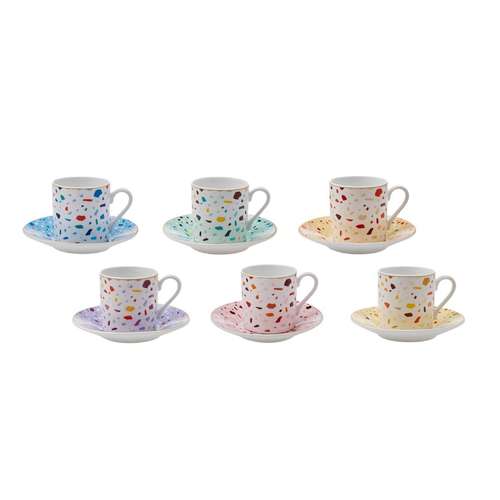 سرویس قهوه خوری 12 پارچه کاراجا مدل Terazzo