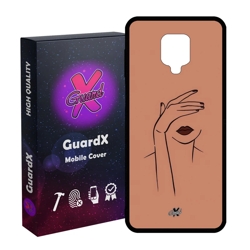 کاور گارد ایکس طرح دختر مدل Glass10636 مناسب برای گوشی موبایل شیائومی Redmi Note9 Pro/Note 9 Pro Max/Redmi Note 9S/MI Poco M2 Pro