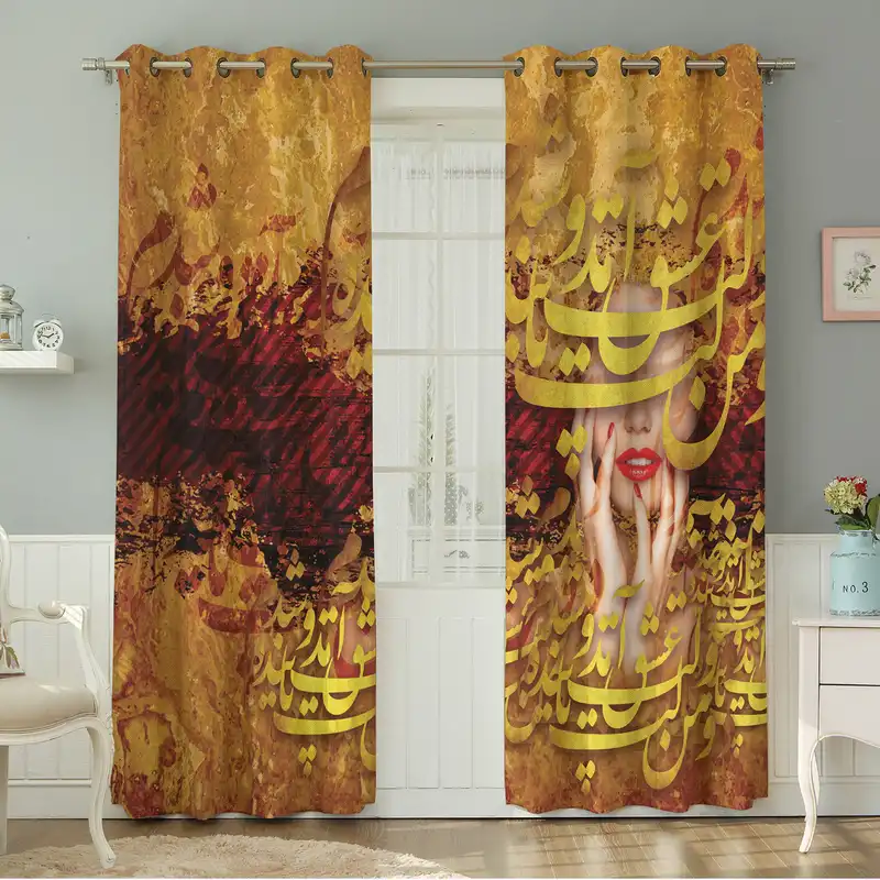 پرده نیروانا طرح مدرن مدل مخمل کد 5126 سایز 140×280 سانتی متر