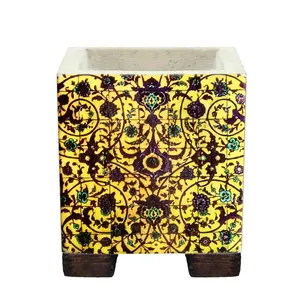 گلدان طرح کاشی کد 03-mim