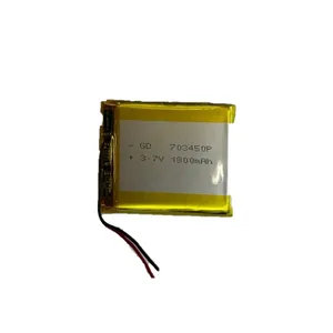 باتری لیتیومی مدل 703450P ظرفیت 1800 میلی‌آمپرساعت