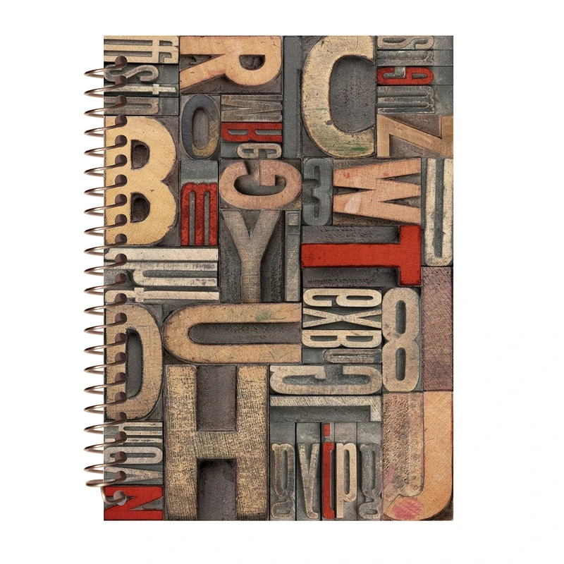 دفتر لغت  طرح حروف انگلیسی کد W78