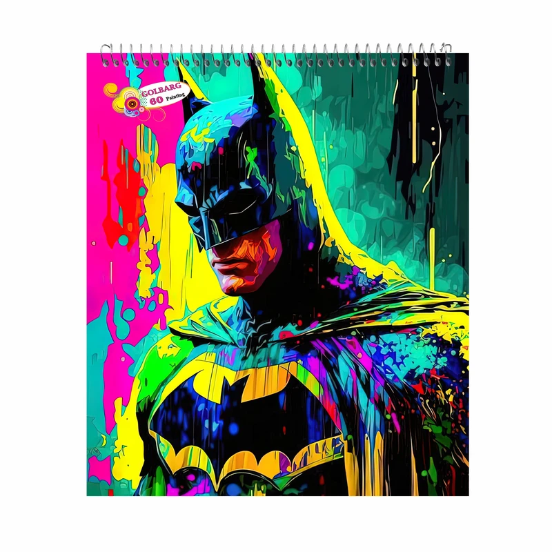 دفتر نقاشی 60 برگ گلبرگ مدل بتمن کد 1442