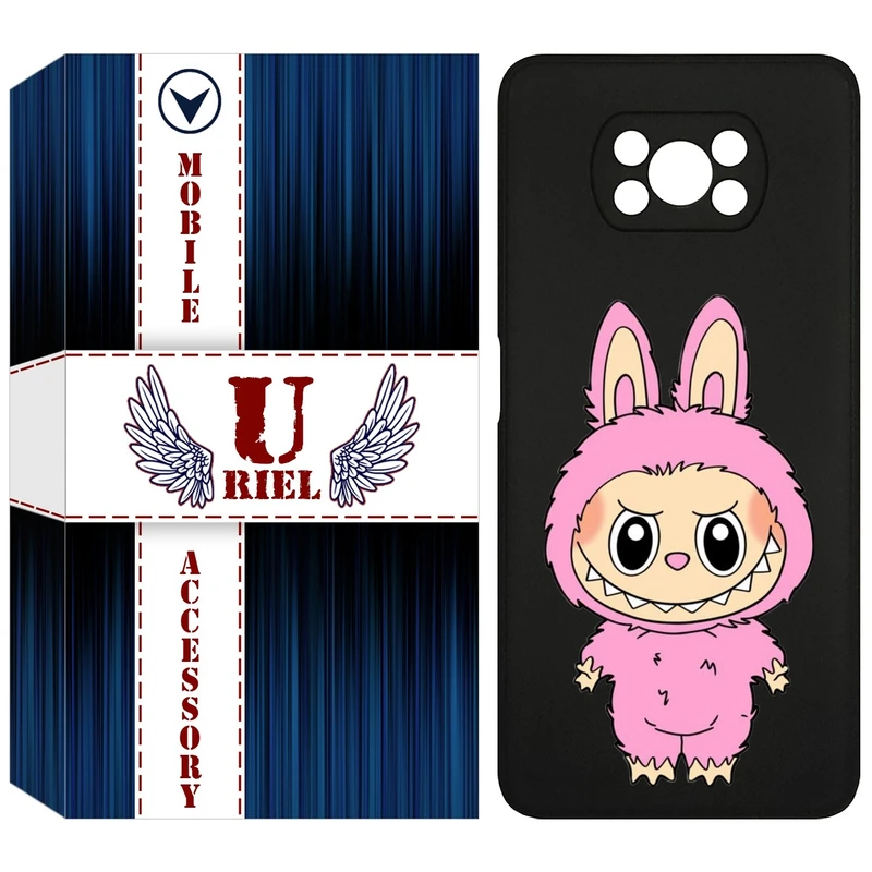 کاور یوریل قاب مدل KSH کد 129 طرح عروسک لبوبو مناسب برای گوشی موبایل شیائومی Poco X3 / X3 Pro