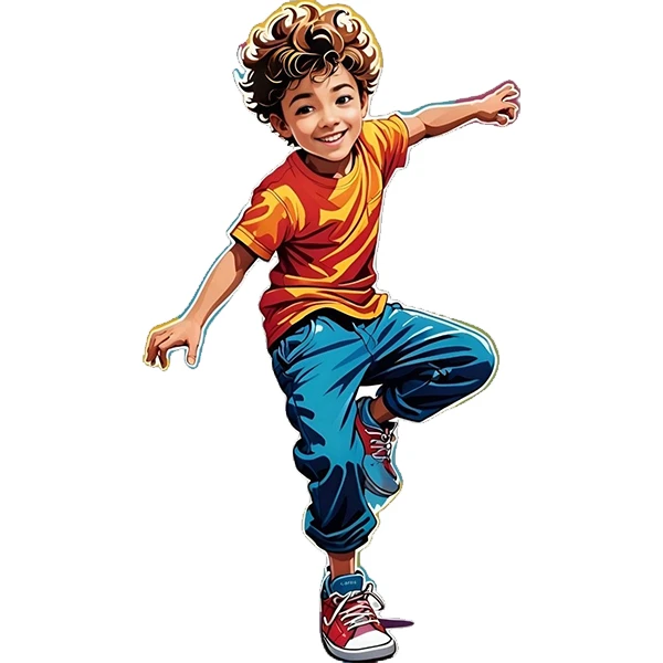 استیکر پارچه و لباس پاد آفرین طرح پسر کد 4262