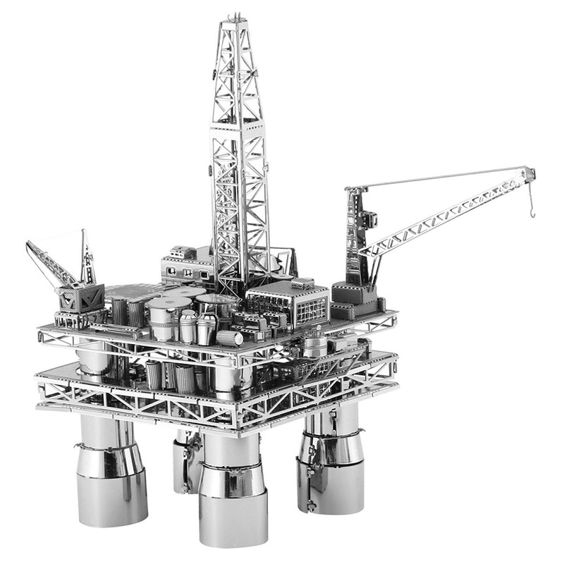 ساختنی مدل OFFSHORE OIL RIG & OIL TANKER کد 2023 مجموعه 2 عددی