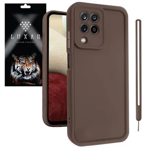 Luxar a12 -Puffer with band Cover For samsung galaxy a12 / m12 4G / f12