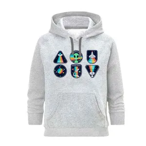 هودی زنانه مدل طرح های هولوگرامی  کد SH2 رنگ طوسی