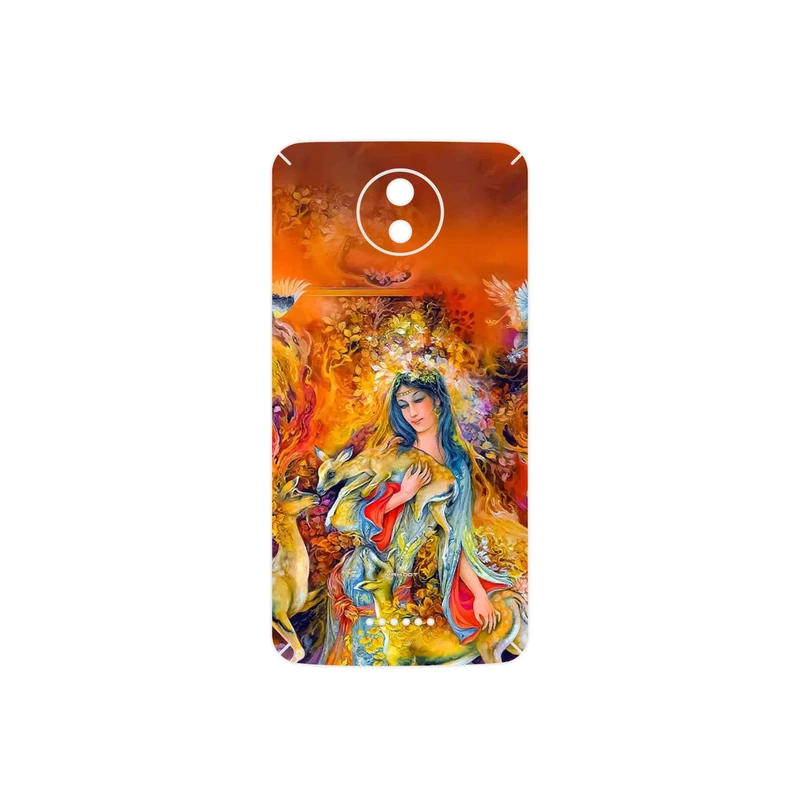 برچسب پوششی ماهوت مدل Persian miniature 2 مناسب برای گوشی موبایل موتورولا Moto C Plus