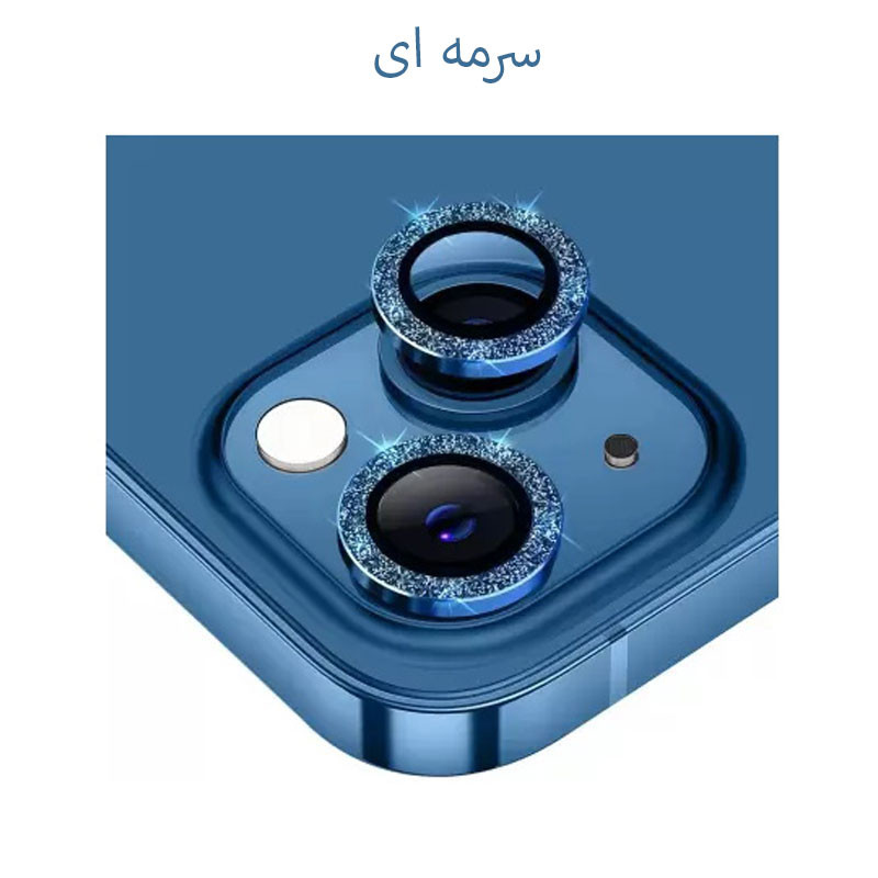 محافظ لنز دوربین انتک مدل رینگی نگین دار مناسب برای گوشی موبایل اپل Iphone 13 / 13 mini