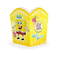 ظرف پاپ کورن مدل باب اسفنجی بسته 10 عددی