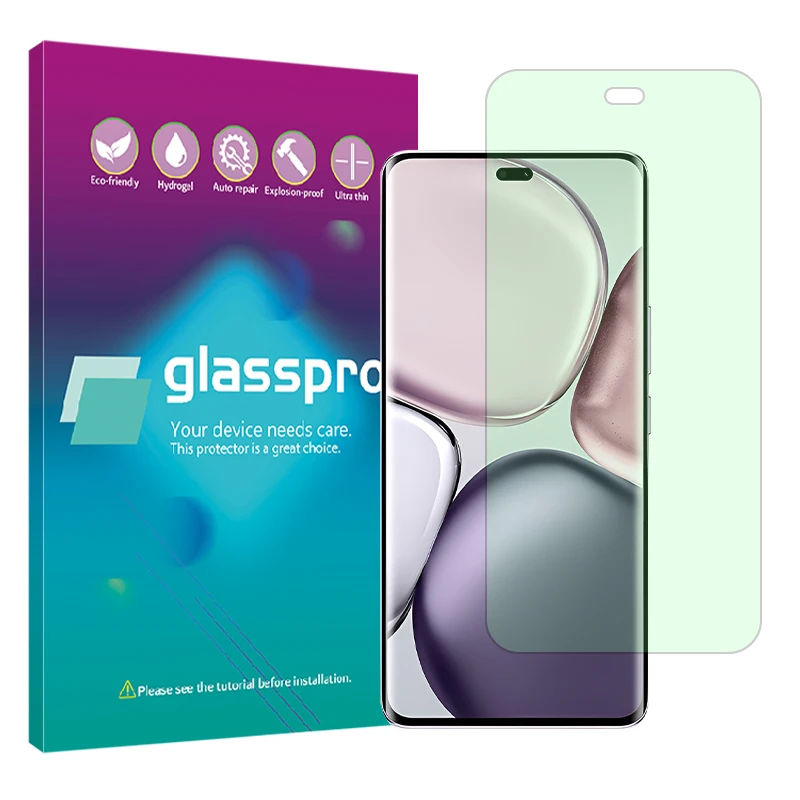 محافظ صفحه نمایش آنتی گرین گلس پرو مدل هیدروژلی مناسب برای گوشی موبایل آنر X9c