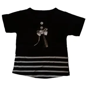 تی شرت آستین کوتاه دخترانه مدل محرم کد 888 رنگ مشکی