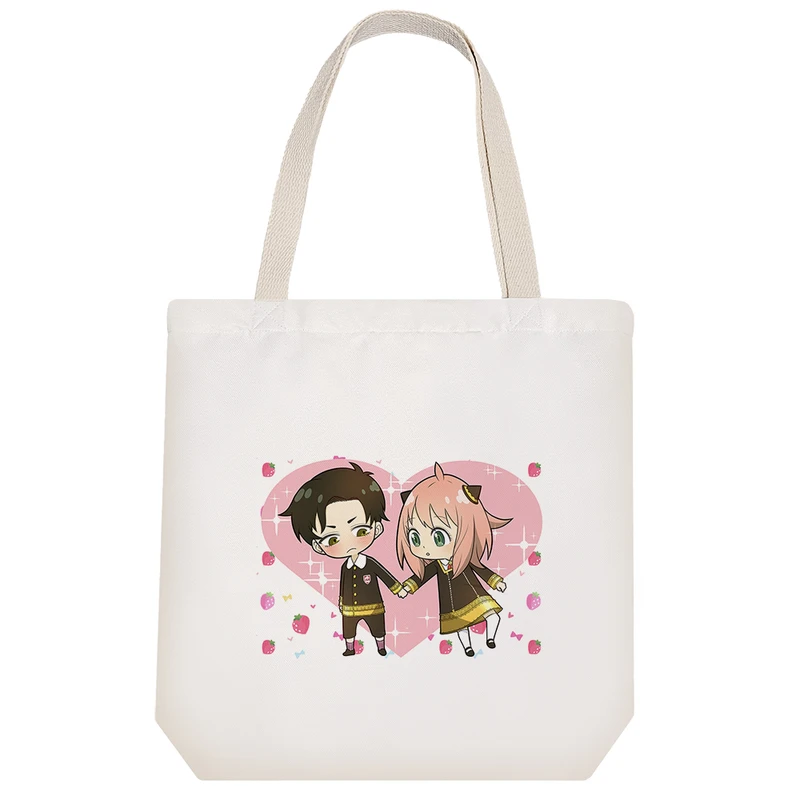 ساک خرید خندالو مدل آنیا فورجر ودامایان دزموند انیمه اسپای ایکس فمیلی Spy X Family کد 1284